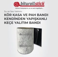 10 CM / Bitümlü Keçe Yüzeyli Pah / Kör Kasa / Islak Zemin Yalıtım Bandı