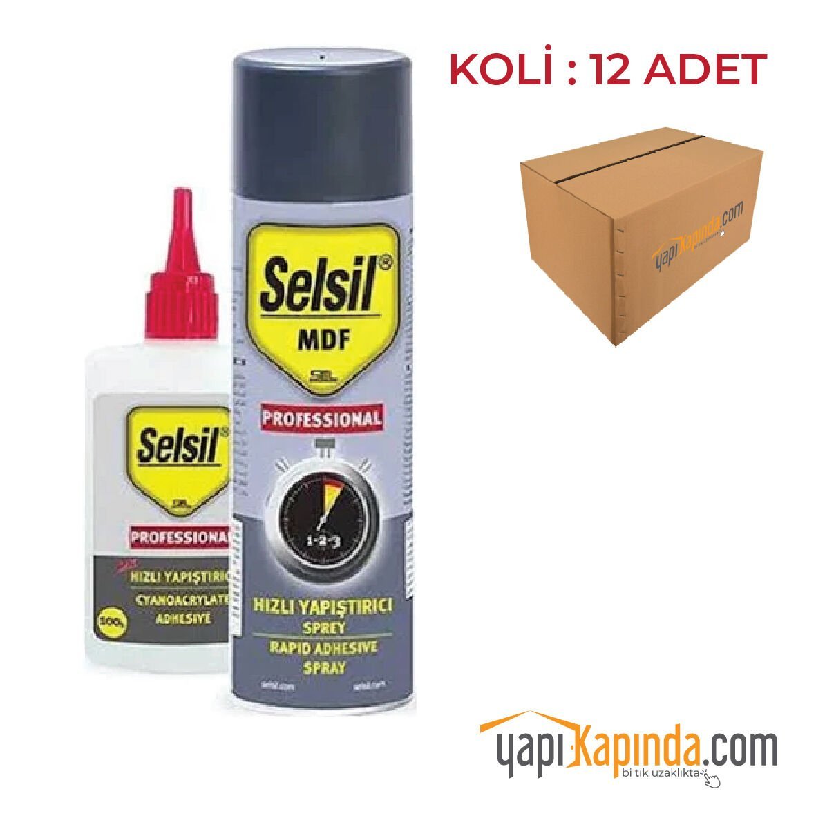 SELSİL HIZLI YAPIŞTIRICISI 200 ML (1 KOLİ – 12 ADET)